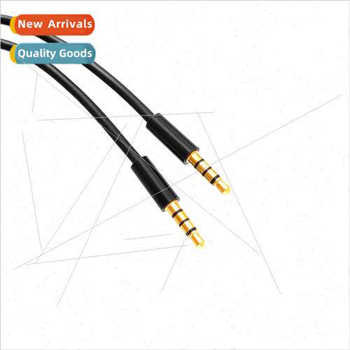 High  1 meter long 3.5mm audio cable male to male four secti