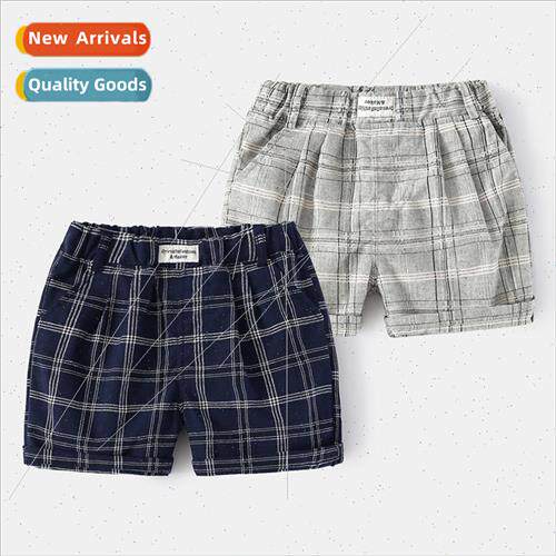 Boys plaid shorts summer childrens clothing small childrens