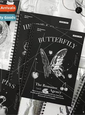 Coil book Romantic Firm Series Retro terary Butterfly Handbo