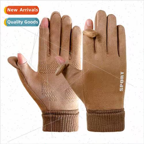 Gloves mens winter warm padded anti-skid riding windproof sp