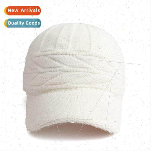 Autumn and winter hats female warm cold knitted wool basebal
