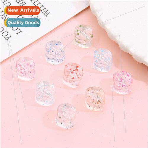 Acrylic transparent dried flowers cherry blossom rhombus bea