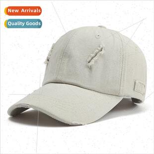 2021 new retro Shibuya Korean  of the fashion do old holes s