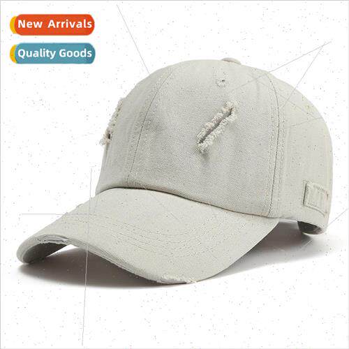 2021 new retro Shibuya Korean  of the fashion do old holes s