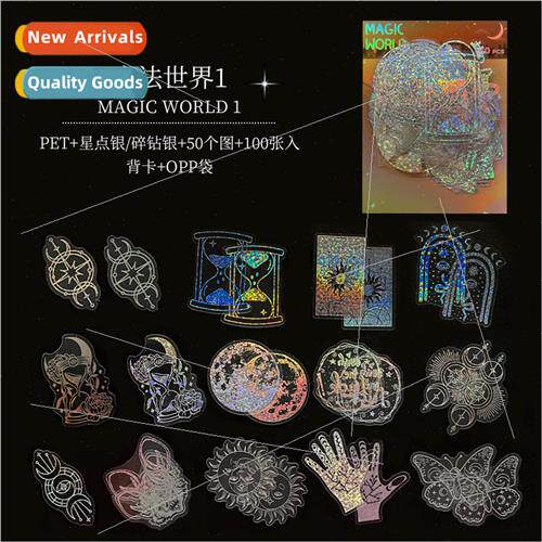 100 Laser Stickers Wizarding World PET Sticker Pack Magic Me