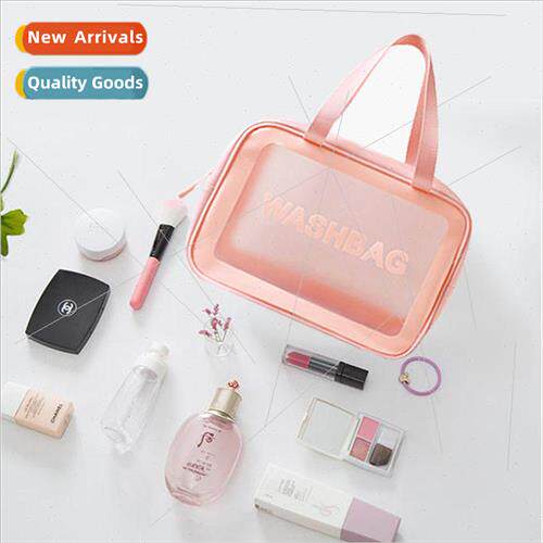 Korean cosmetic storage bag large capacity portable transpar