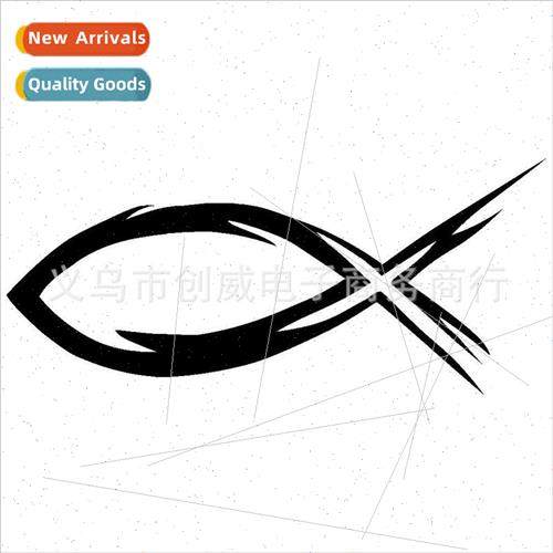 Export Car Stickers Engraved Reflective Stickers Car Fish St