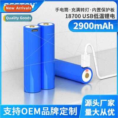 3.7V outdoor military -40 degrees lithium battery 18650 USB