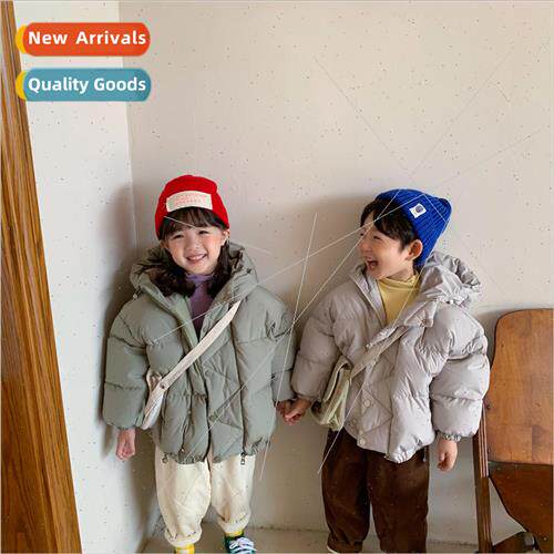Childrens white duck down down jacket 2023 winter new men an