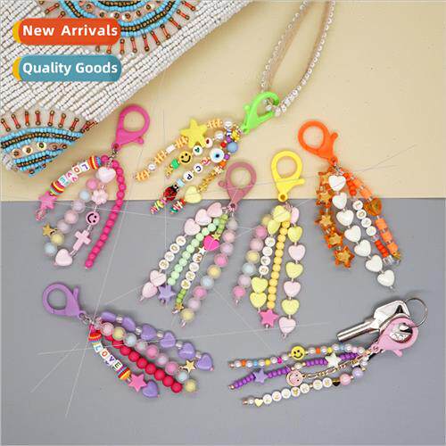 Bohemian  anti-lost beads beaded love mixed color letters sm