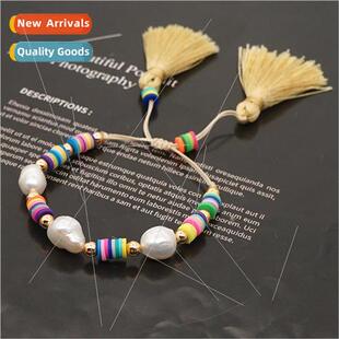 pearls and rice Bohemian woven natural beads colorful beach