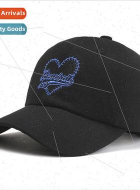 Spring and summer new fashion soft top Baseball heart-shaped
