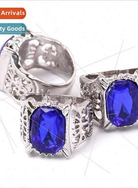 Black Deacon Char sapphire ring anime ring Char cos ring pro