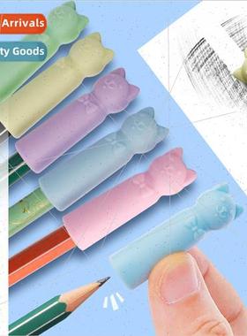 Cat Eraser Pen Sleeve Childrens Pencil Protector Cartoon Era