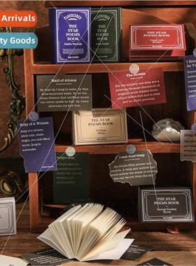 Material Book Hoshino Poetry Script Series Vintage English P