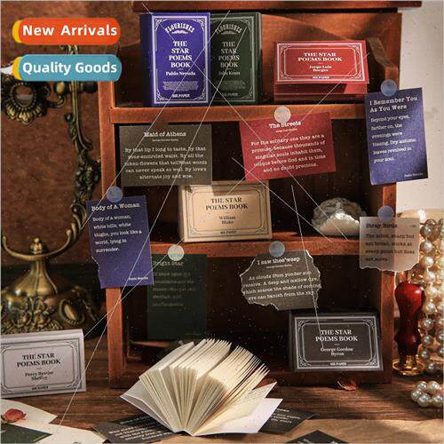 Material Book Hoshino Poetry Script Series Vintage English P