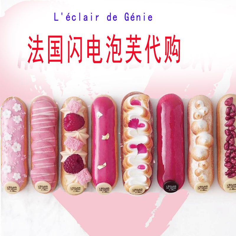 闪电巴黎泡芙L'éclair de Génie泡芙马卡龙曲奇饼干蛋糕礼盒
