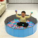 儿童海洋球池室内家用波波池大号围栏充气海洋球玩具马卡龙可折叠