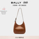 新品 BALLY巴利26春夏ALTHEA棕色牛皮革女士单肩包6313561