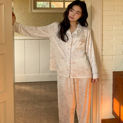 高级感真丝睡衣女款2025新款套装