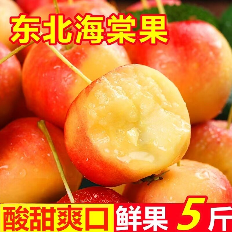 现货|东北海棠果新鲜小苹果沙果图片