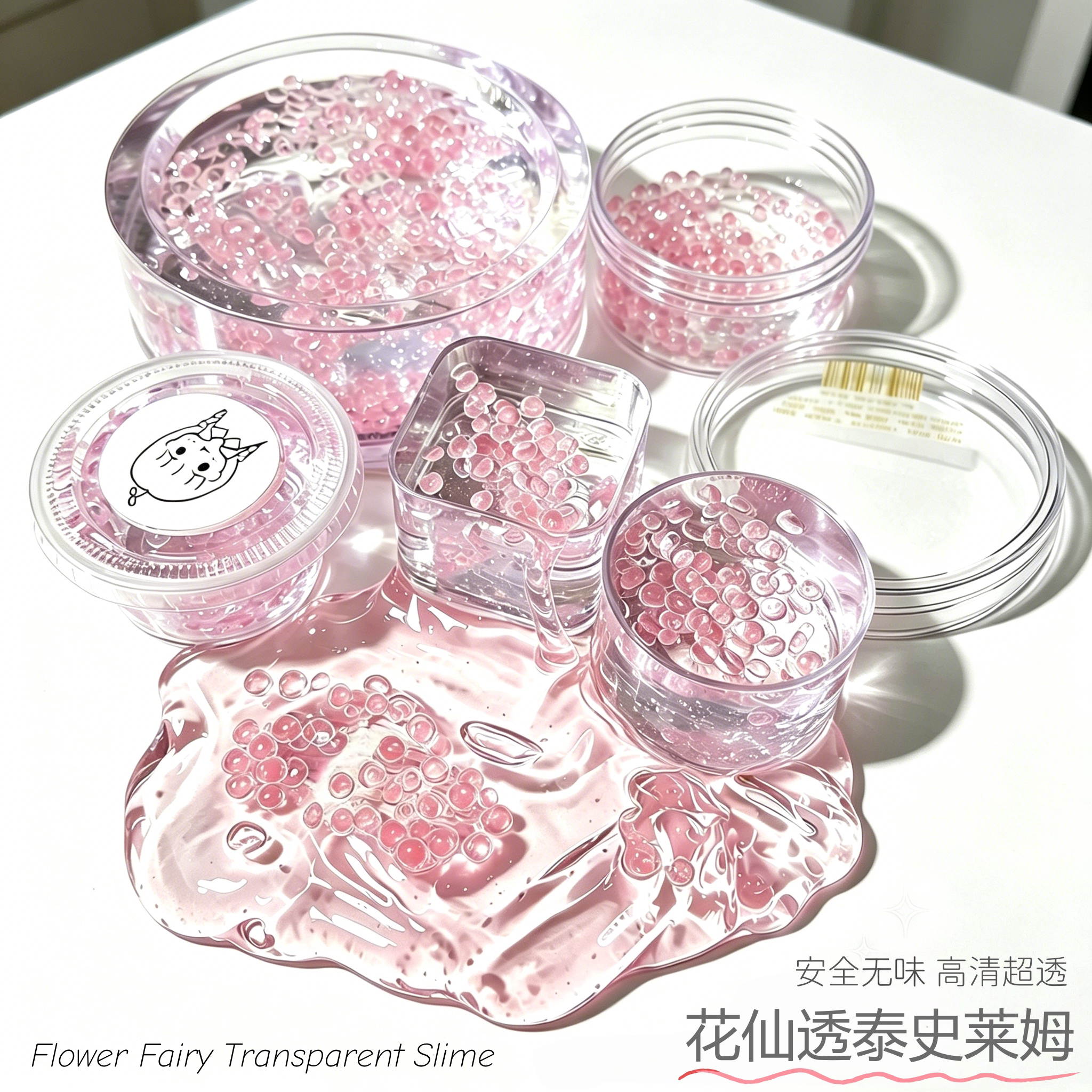 儿童史莱姆泥水晶彩泥超透起泡胶