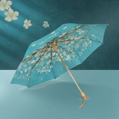 vonlilienfeld双面双层防晒伞梵高油画雨伞遮阳伞防紫外线太阳伞