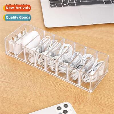 Data cable compartment organizer desktop data cable cell phe