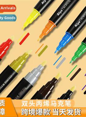 Dual-tip markers art coloring pen painting 24 colors doodle