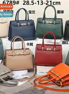 Tide bag light luxury large capacy crocodile pattern shoulde