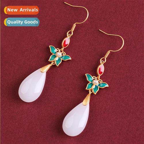 Jewelry Chinese style chegsam hanfu earrings enamel painted