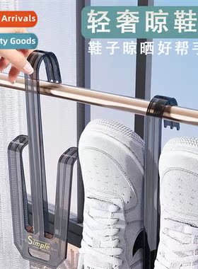 Drying shoe racks balcy window hanging shoe rack home windpr