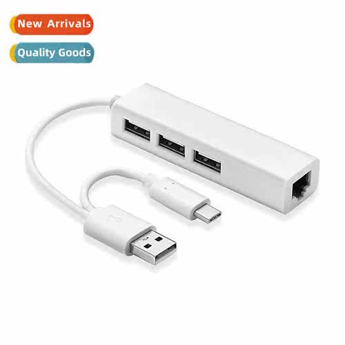 USB3.1 Type-C Dual-Plug USB2.0 Expansi Hub 3-Port HUB Plus N