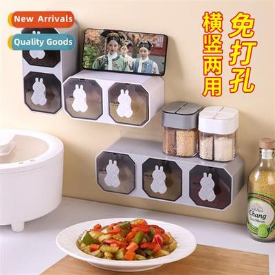 Seasing box kchen household seasing bottles  jars wall-mount
