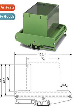 PCB Guide/108mm Module Rack Amplifier Board Panel PLC Splter