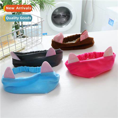 cat ears  tie elastic cat make-up wash face mask  cover spor