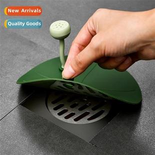 drain deodorizer silice Lotus plug floor gasket leaf