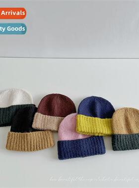 Autumn and winter childrens colorful knted cap winter Yanqi