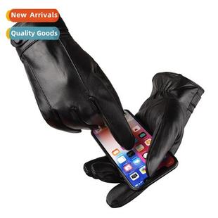 fall and mens sheepskin water warm gloves padded Pure winter