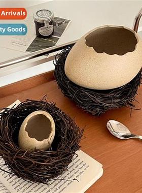 red book egg shell shape tableware creative bird nest bird n