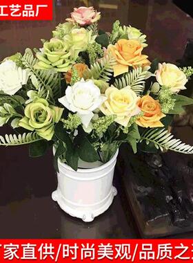 7 head watercolour rich rose small rose flower simulati flow