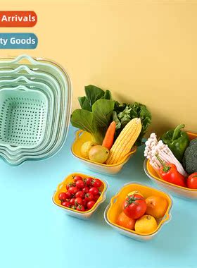PET double color collisi vegetables draining basket kchen ho