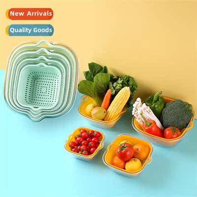 PET double color collisi vegetables draining basket kchen ho
