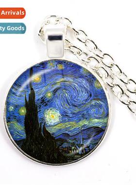 Fashi Van Gogh Star Sunflower 25 MM Time Ste Top Chain Penda