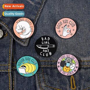 Secti carto cat club ins persalized English letters versatil