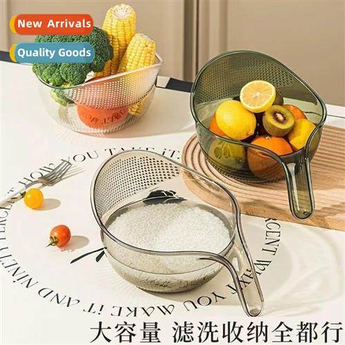 Kchen rice sieve washing sieve Amoy basin draining basket fi