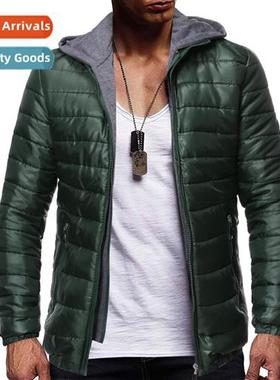 2021 Winter Zipper Dig Pockets Zipper Casual Green Plain F S