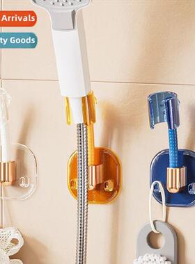 No-hole shower bracket bathroom shower head storage seat can