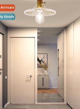 Scinavian brass glass aisle light Japanese simple corridor s