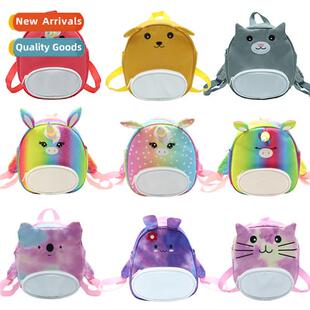 Children carto unicorn backpack colorful cute bunny cute fun